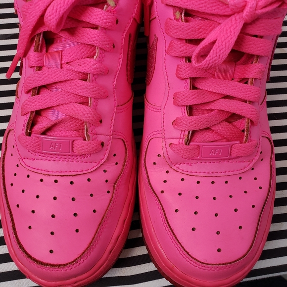 Nike | Shoes | Nike Air Force Valentine Pink Sneakers Sz55 | Poshmark